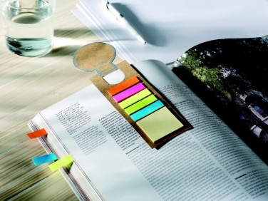 Logotrade firmakingid pilt: Järjehoidja kleepuva memopadjaga