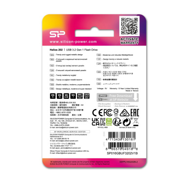 Logotrade firmakingid pilt: Mälupulk Silicon Power HELIOS 202, 3.2 Gen 1, 16 GB