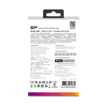 Logotrade firmakingi foto: Kõvaketas Silicon Power Armor A30 1TB