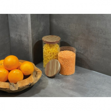 Logo trade firmakingi pilt: Klaasist säilitusnõu kaanega ONTARIO 1000 ml