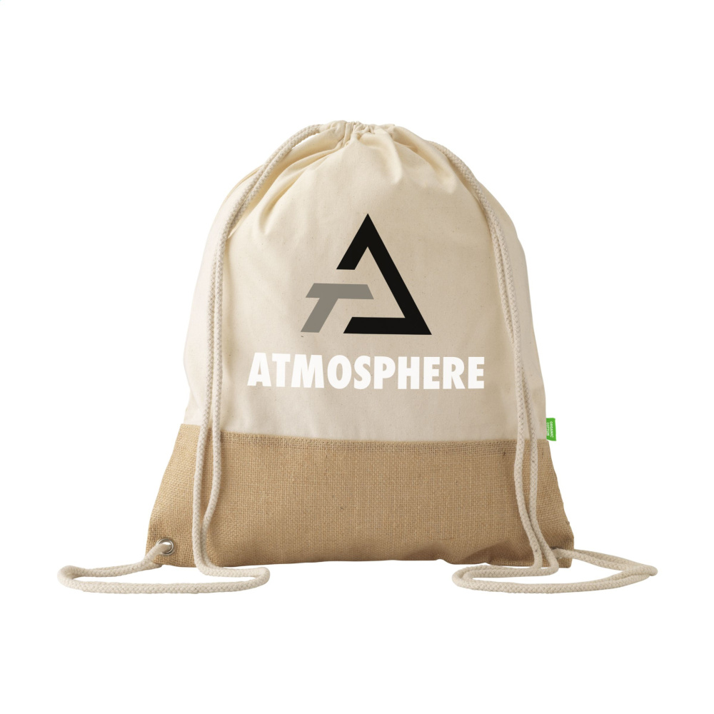 Logotrade firmakingitused pilt: Kombineeritud orgaaniline seljakott (160 g/m²)