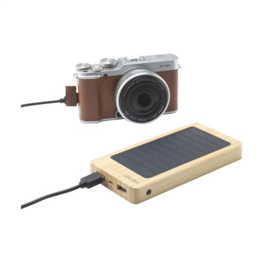 Logo trade reklaamtooted foto: Solar Powerbank 8000+ juhtmevaba laadija