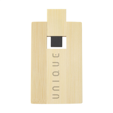 Logotrade meened pilt: Krediitkaart USB Bamboo 8 GB
