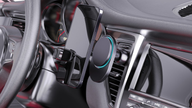 Logo trade reklaamkingituse pilt: PowerCruze RCS plastikust 15W magnetiga laadija autohoidik