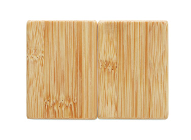 Logo trade firmakingi pilt: Bambusest soola- ja piprakomplekt BOTH