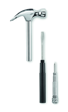 Logotrade firmakingi foto: CLAW IT süsinikterasest haamer ja kruvikeeraja