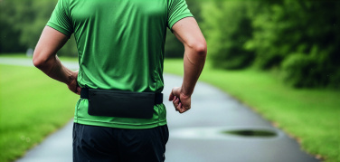 Logotrade reklaamkingituse foto: MODERATE vöökott 600D RPET-ist