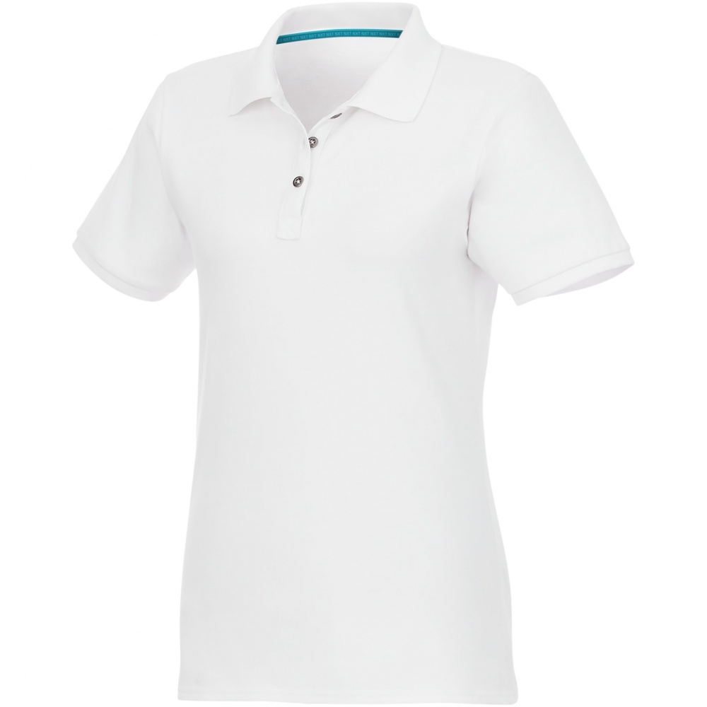 Logotrade mainoslahjat kuva: Beryl short sleeve women's organic recycled polo