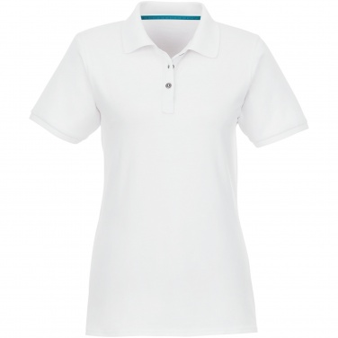 Logo trade liikelahja kuva: Beryl short sleeve women's organic recycled polo