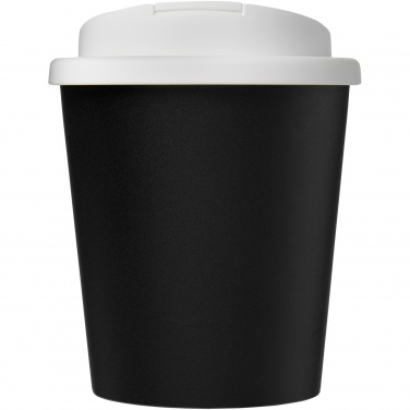 Logo trade mainostuote kuva: Americano® Espresso Eco 250 ml kahvimuki kierrätetystä materiaalista. Läikkymätön kansi.