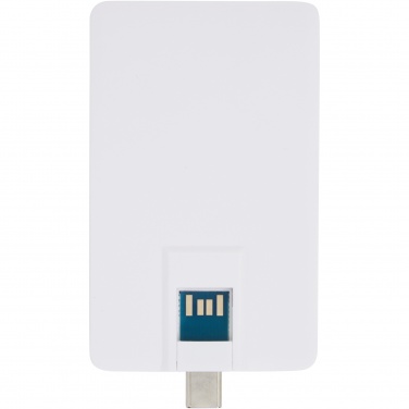 Logotrade liikelahja tuotekuva: Duo Slim 64 Gt USB-asema, Type-C ja USB-A 3.0