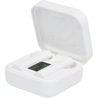 Logo trade mainoslahja kuva: Tayo TWS-nappikuulokkeet aurinkolaturilla 