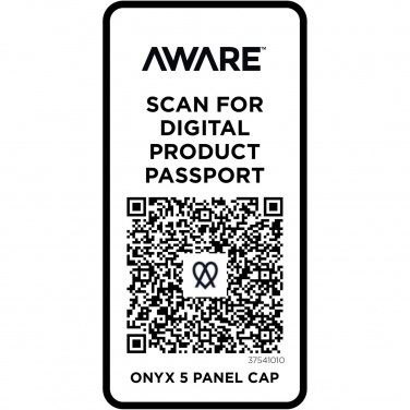 Logotrade liikelahja mainoslahja kuva: Onyx Aware™ -lippis kierrätysmateriaalista, viisipaneelinen