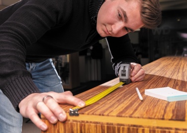 Logo trade mainoslahja ja liikelahja tuotekuva: 5m/19mm mittanauha sulkurenkaalla