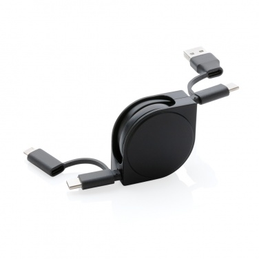 Logo trade liikelahja mainoslahja tuotekuva: RCS 6-in-1 kaapeli kierrätetystä muovista ja TPE:stä