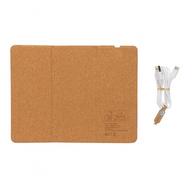 Logotrade liikelahjat kuva: 10W hiirimatto ja langaton latausteline korkista