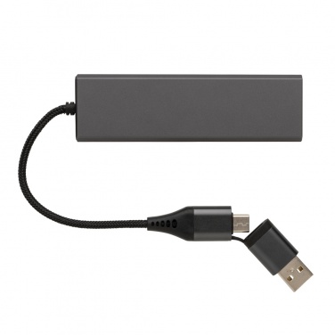 Logotrade liikelahjat kuva: Terra RCS alumiininen USB-hub 3 portilla