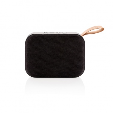 Logo trade mainoslahja ja liikelahja tuotekuva: Kangaspäällysteinen trendikaiutin