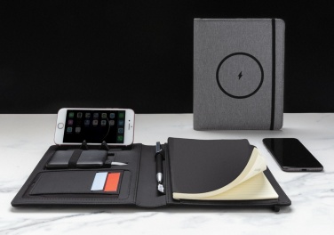 Logo trade mainostuotet tuotekuva: Air A5 muistikirja 5W langattomalla latauksella