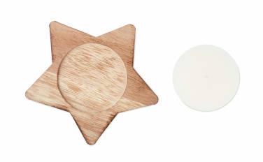 Logotrade mainoslahja tuotekuva: Kynttilänalunen ja kynttilä