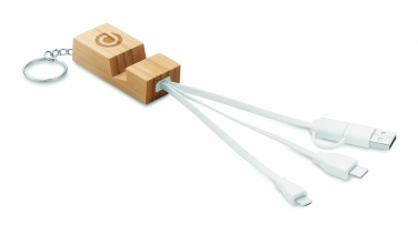 Logo trade mainoslahjat ja liikelahjat kuva: Bambu avaimenperä jalustalla Salo