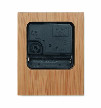 Logo trade mainostuotet tuotekuva: Bambu pöytäkello