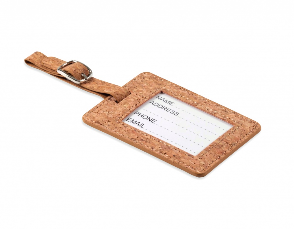 Logotrade mainoslahjat kuva: Cork luggage tag