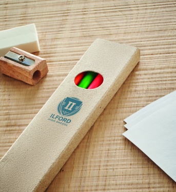 Logo trade mainoslahja kuva: 4 korostuskynää laatikossa