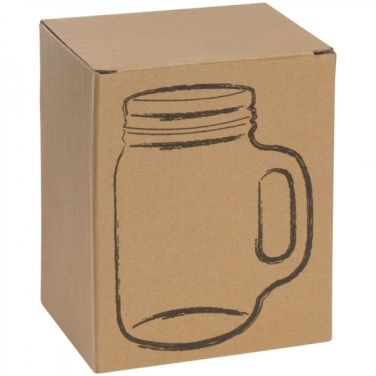 Logo trade liikelahjat mainoslahjat kuva: Juomalasi kahvalla ja kannella TREVISO 450 ml