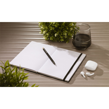 Logotrade mainoslahjat kuva: Bamboo Journal Naked Spine Paper Notebook Musta A5