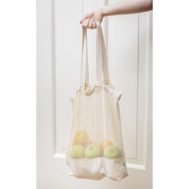 Logo trade mainostuote kuva: Natura Organic Mesh Shopper (180 g/m²) ostoskassi