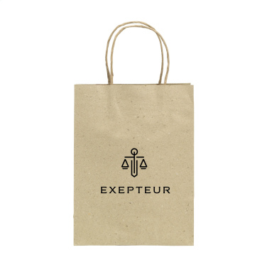 Logotrade liikelahja tuotekuva: Leaf It Bag kierrätettyä ruohopaperia (120 g/m²) M