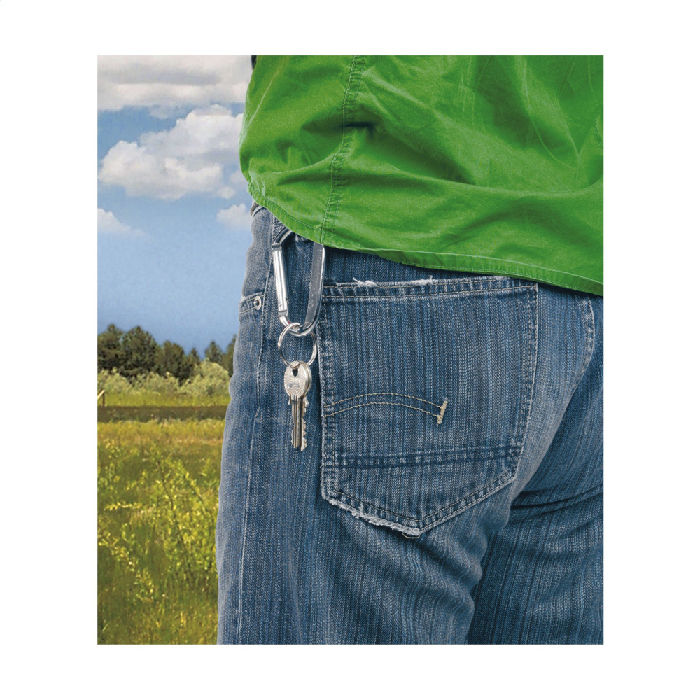 Logo trade liikelahja kuva: CarabineKey karabiinikoukku