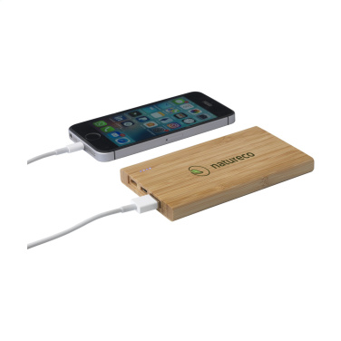 Logotrade liikelahjat kuva: Bamboo 4000 Powerbank ulkoinen laturi