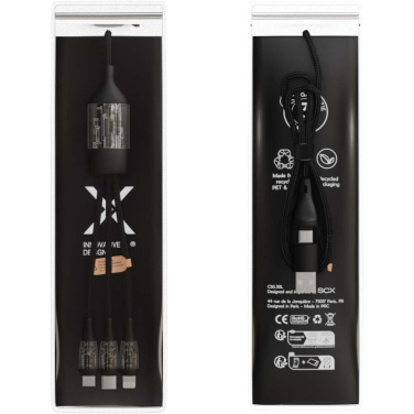 Logotrade mainostuote tuotekuva: SCX.design C50 100 W:n / 5 A:n pikalataava 5-in-1-kaapeli digitaalisella näytöllä