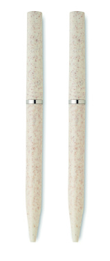 Logo trade liikelahja mainoslahja tuotekuva: Vehnäolki/ABS-kierrekynäsarja