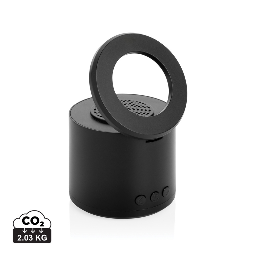 Logo trade liikelahja kuva: Magpulse RCS -3 W kaiutin, kierrätysmuovia, magneettipidike