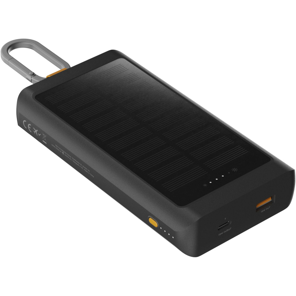Logotrade mainostuotet kuva: Xtorm XG2S101 Go2 aurinkovaravirtalähde valolla, 10 000 mAh ja 15 W