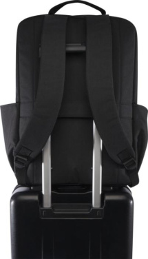 Logotrade mainostuote tuotekuva: Libra 15” GRS-kierrätetty reppu kannettavalle 15 l