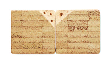 Logo trade liikelahja mainoslahja tuotekuva: Bambu suola & pippurisetti