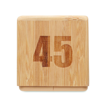 Logotrade liikelahjat mainoslahjat tuotekuva: Bambu twist ajastin