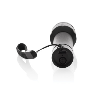 Logo trade liikelahja kuva: Flara RCS -kierrätysmuovinen USB-ladattava taskulamppu