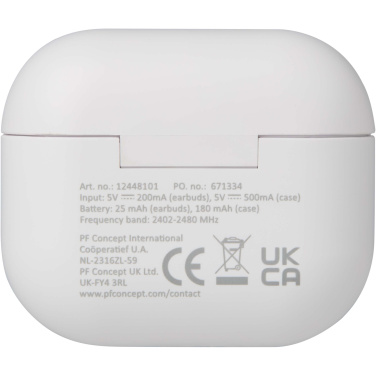 Logo trade liikelahja mainoslahja tuotekuva: Altais kierrätysmuovista valmistetut True Wireless Bluetooth® -kuulokkeet