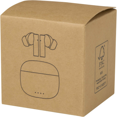 Logo trade mainoslahjat tuotekuva: Alterf kierrätysmuovista valmistetut langattomat True Wireless Bluetooth® -kuulokkeet silikonisilla korvasovittimilla