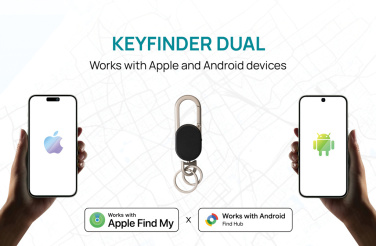 Logotrade liikelahja mainoslahja kuva: Keyfinder Dual -avaimenperä paikannuksella
