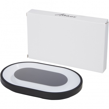 Logotrade reklaminės dovanos nuotrauka: Ray belaidžio įkrovimo padėklas su RGB nuotaikos lempute