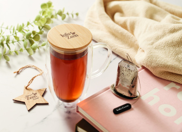 Logotrade reklaminiai produktai nuotrauka: Dvigubos sienelės stiklinis puodelis 450 ml