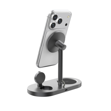 Logotrade reklaminiai produktai nuotrauka: „Quantum RCS“ itin greitas 25 W magnetinis belaidis stalo įkroviklis