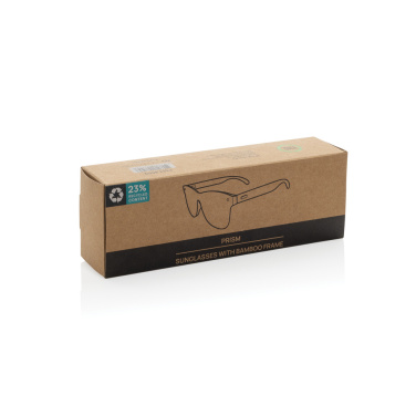 Logotrade dāvanas foto: Prism RCS pārstrādātas plastmasas saulesbrilles ar bambusa rāmi