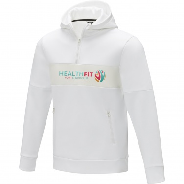 Лого трейд pекламные подарки фото: Мужской свитер анорак Sayan на молнии на половину длины с капюшоном